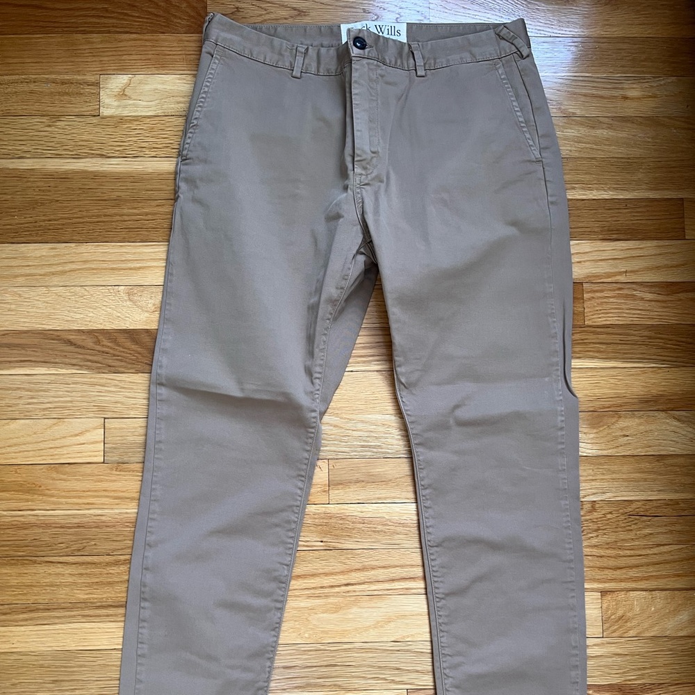 Jack Wills Mens Brown Khaki Pants - 36 W , 32 L